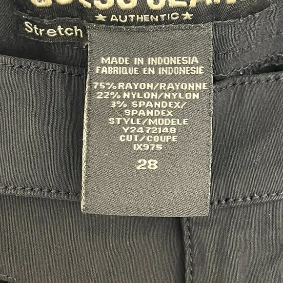 Slit Heel Guess Jeans  Modern Pants Size 28 - Picture 2 of 5